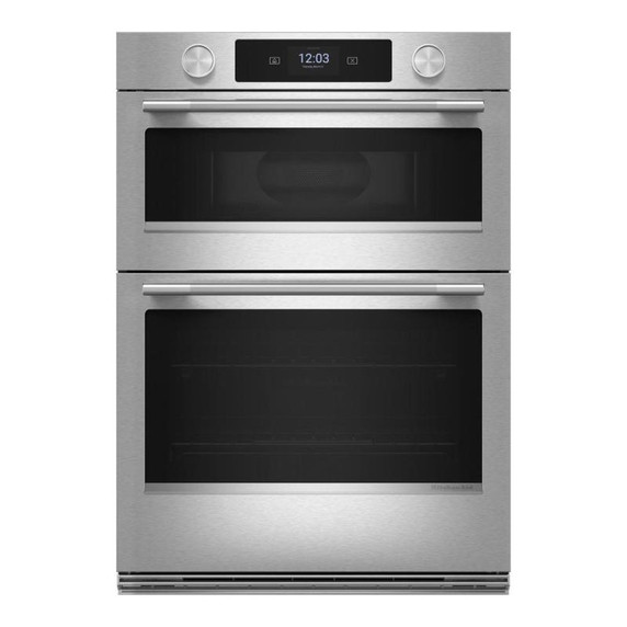 Kitchenaid® 30-inch Smart Electric Combo Wall Oven with Intelligent Cooking Camera - PrintShield™ Finish KOEC930SPS