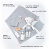 Bundle of Joy Grey Baby Gift Basket - Flat lay with product highlights