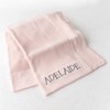 Embroidered Baby Blanket Pink - open and out