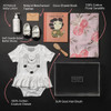 Little Lady Baby Girl Gift Box - Flat lay with product highlights
