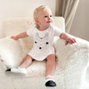 Baby Girl in Jake and Jill Ballet Shoes and Couture Onesie