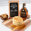 Canadian Breakfast Gourmet Gift Basket - Image of product with waffles and syrup