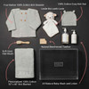 Embroidered Bundle Baby Gift Set - Flat lay with products highlighted