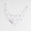 Jake and Jill Baby Bunny Bib Baby Gift Basket - open snap back