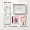 Bedtime Snuggles Baby Gift Box - Flat lay with product highlights