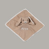 Bunny Lovie Personalized Baby Gift Basket - Flat lay