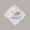 Leslie the Lamb Lovie Personalized Baby Gift Basket - custom with James