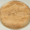 Round Teak Wood Serving Bowl - Easter