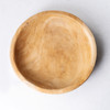 Round Teak Wood Serving Bowl - Top View