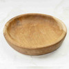 Round Teak Wood Serving Bowl -Side View