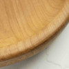 Round Teak Wood Serving Bowl - Close Up Edge Details