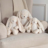 Personalized Nibble Bunny Large - All three sizes on chair