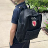 Black Fjällräven Kånken Backpack - kid wearing on back