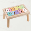 Custom Wooden Step Stool - Number 0-10 in Pastel Colors
