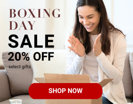 Woman opening a box with excitement