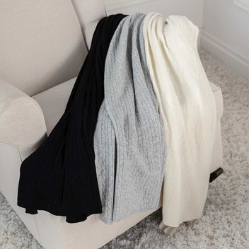 100% Cashmere Blankets - Three Colours