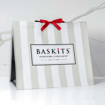 Baskits Resuable Tote L Gift Basket - left angle view