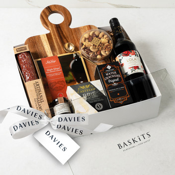 Not Too Sweet Red Gourmet Charcuterie Gift Box