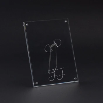 Acrylic Photo Frame - front engraved