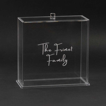 Acrylic Matzah Box - Engraved