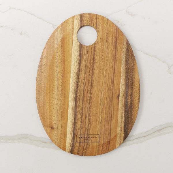 Empress & Co. Acacia Wood Cutting Board Gift Basket (OvalCuttingBoard)