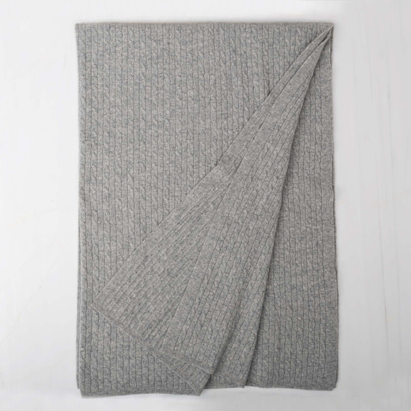 Empress & Co. 100% Cashmere Blanket (Grey) Gift Basket (XX)