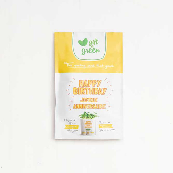 Home-Sunflower Microgreens Happy Birthday Gift Basket (627843625285)