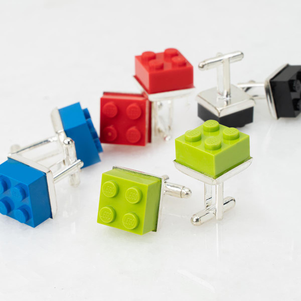Lego Cufflinks - Asst Colours Gift Basket (LEGOBLACK)