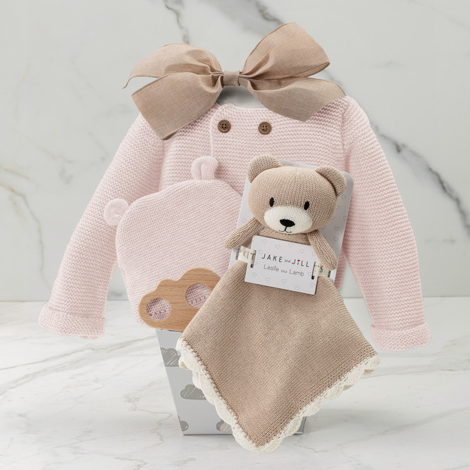 Pipsqueak Pink - Baby Girl Gift Basket