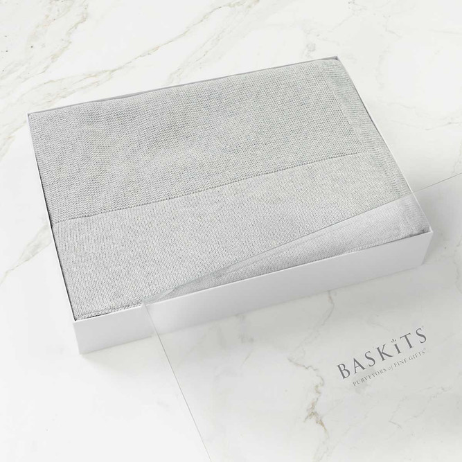 Personalized 100% Cotton Baby Boy Blanket Blue