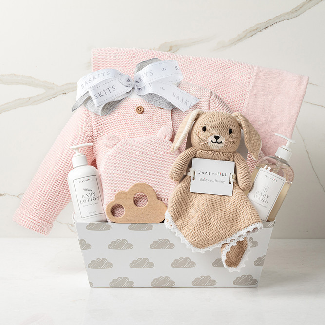 Bundle of Joy Pink Baby Gift Basket Bundle of Joy Pink Baby Gift Basket