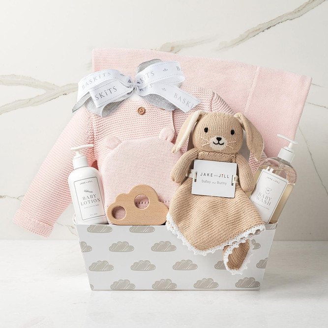 Bundle of Joy Pink Baby Gift Basket