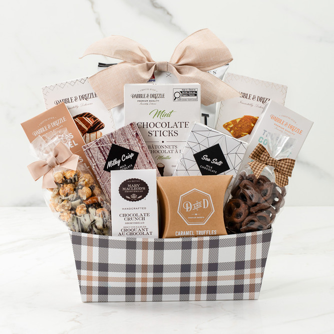 Champlain M Chocolate, Cookies and Gourmet Gift Basket