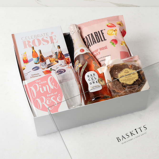 Celebrate Rosé Snacks and Alcohol Gift Box