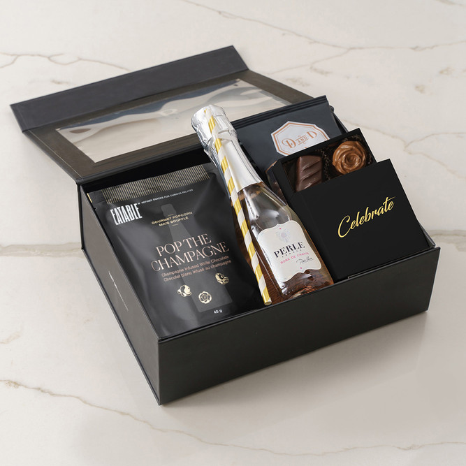 Sweet and Savoury Gift Box with Red Wine