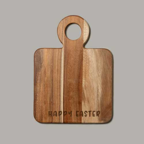 Empress & Co. Acacia Wood Paddle Cutting Board Small - Easter