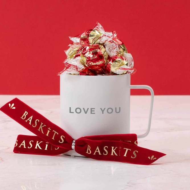 Ceramic Mug filled with Chocolates