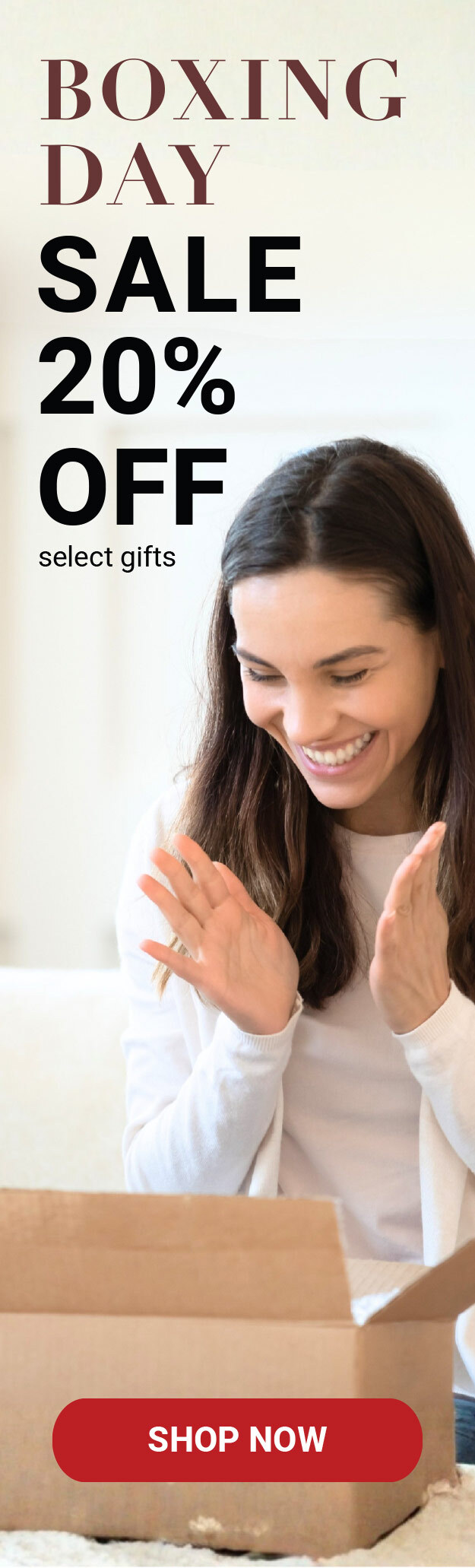 Boxing Day Sale 20% Off Select Gifts