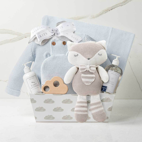 Baby Gifts For Newborn Blanket, Hat: Embroidered Bundle Baby Gift
