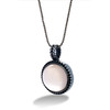 The Rose Quartz Pendant cast in distressed Sterling Silver won by Xhana in Lodi, CA