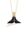 Diamond Whale Tail Pendant