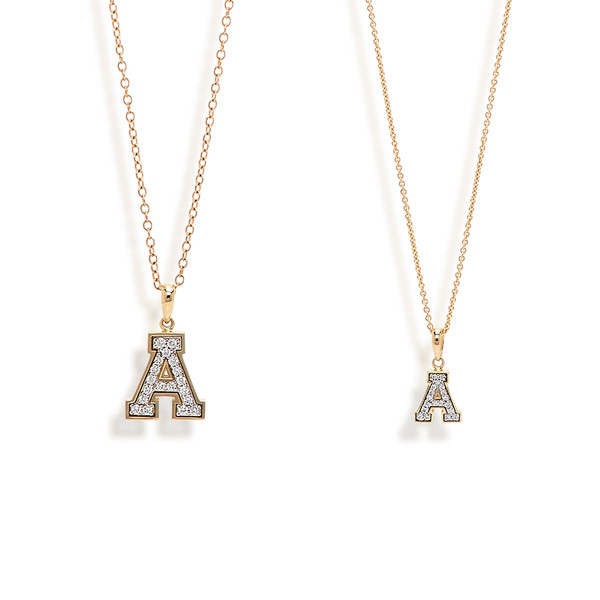 Block "A" Diamond Pendant