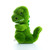 Super Soft Plush Stuffed Standing Green and Yellow Dinosaur