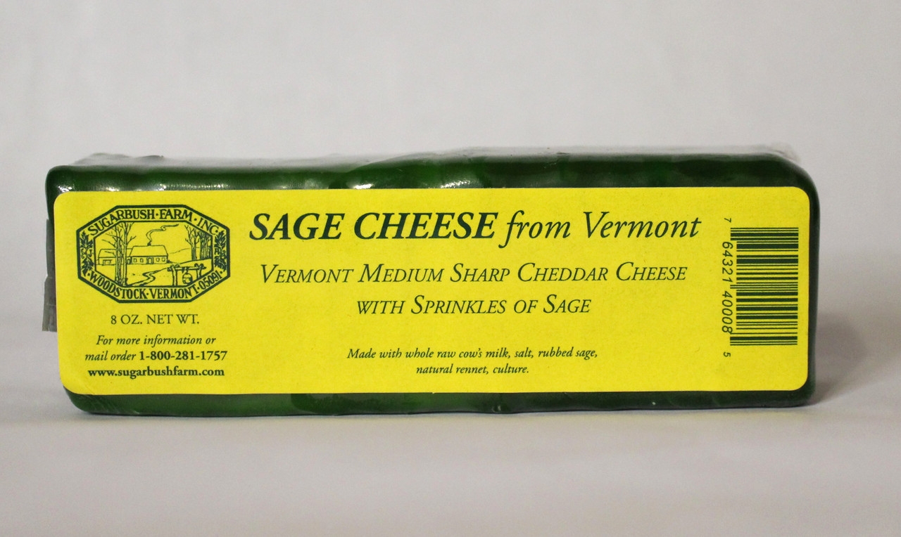 8oz Sage Cheese - Sugarbush Farm