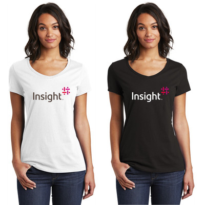 Ladies Insight Bold Logo V-Neck Tee