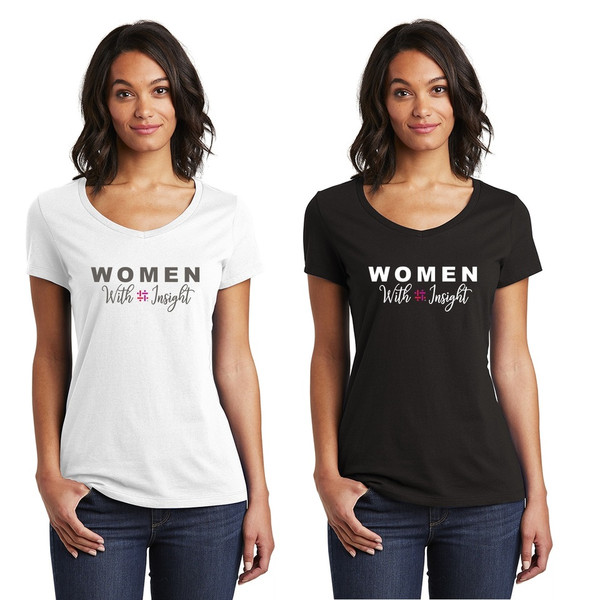 Ladies Classic Women With Insight V-Neck Tee