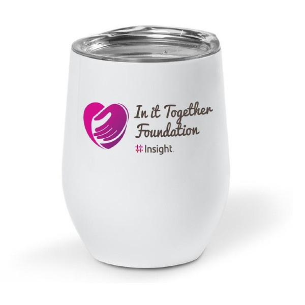 12oz Insulated Wine Cup with IITF Logo