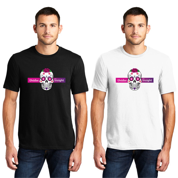 Men's Sugar Skull Design Crew Neck Tee