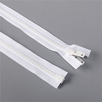 #10 Marine Delrin Zipper 84" Long - White