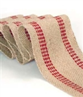 LMC Jute Webbing - Red Line